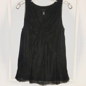 J. Crew Collection Black Lace Top